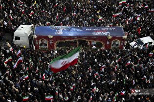 تشییع پیکر مطهر سردار شهید علیرضا تنگسیری در تهران (۱)