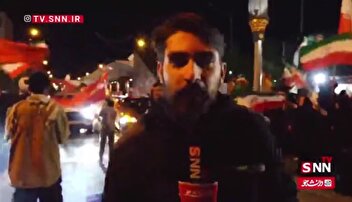 خبرنگار SNNTV داستان پرچمی را روایت می‌کند که از ۹ فروردین در چهارراه ولی عصر تهران به صورت ۲۴ ساعته برافراشته شده است