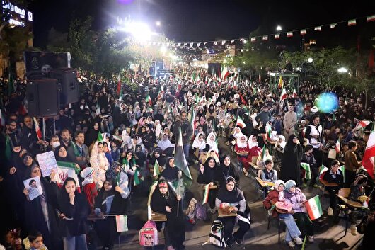 ما همه مرد جنگیم بجنگ تا بجنگیم/ سی و هشتمین شب از اجتماعات مردمی «شب‌های اقتدار» سمنان+ تصاویر