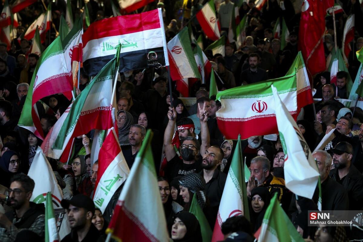 ببینید| سرود ملی در چهلمین روز شهادت قائد امت؛ طنین فداکاری و سربلندی ایران