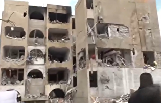 تصاویر خرابی‌های گسترده و شدید در عراد سرزمین‌های اشغالی به دنبال اصابت موشک ایرانی