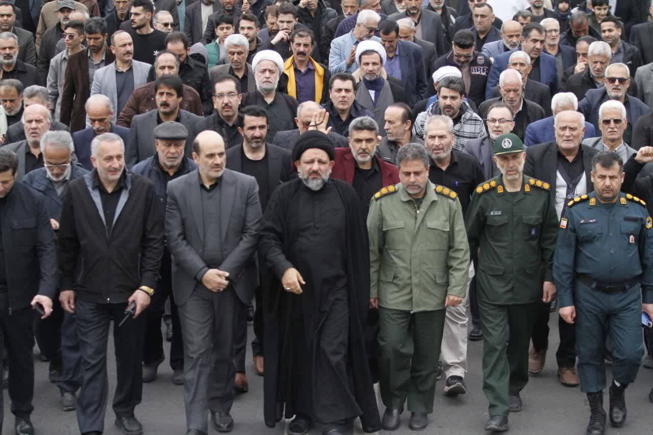 پیکر مطهر شهید رضا رزاق در لاهیجان تشییع شد+تصاویر