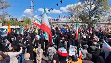 مراسم اربعین حضرت آیت‌الله العظمی امام شهید سید علی حسینی خامنه‌ای در استان البرز برگزار شد+ فیلم