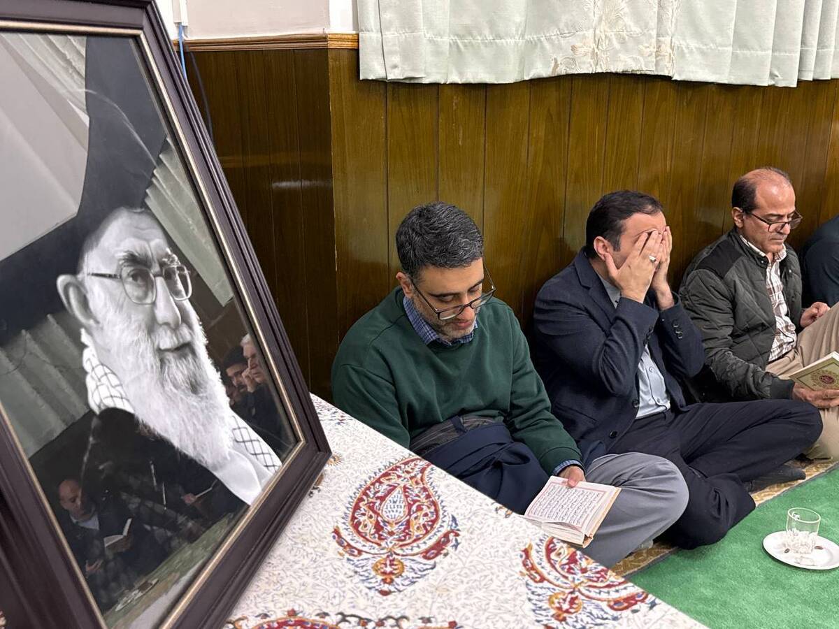 مراسم چهلمین روز شهادت رهبر انقلاب اسلامی ایران در چین برگزار شد