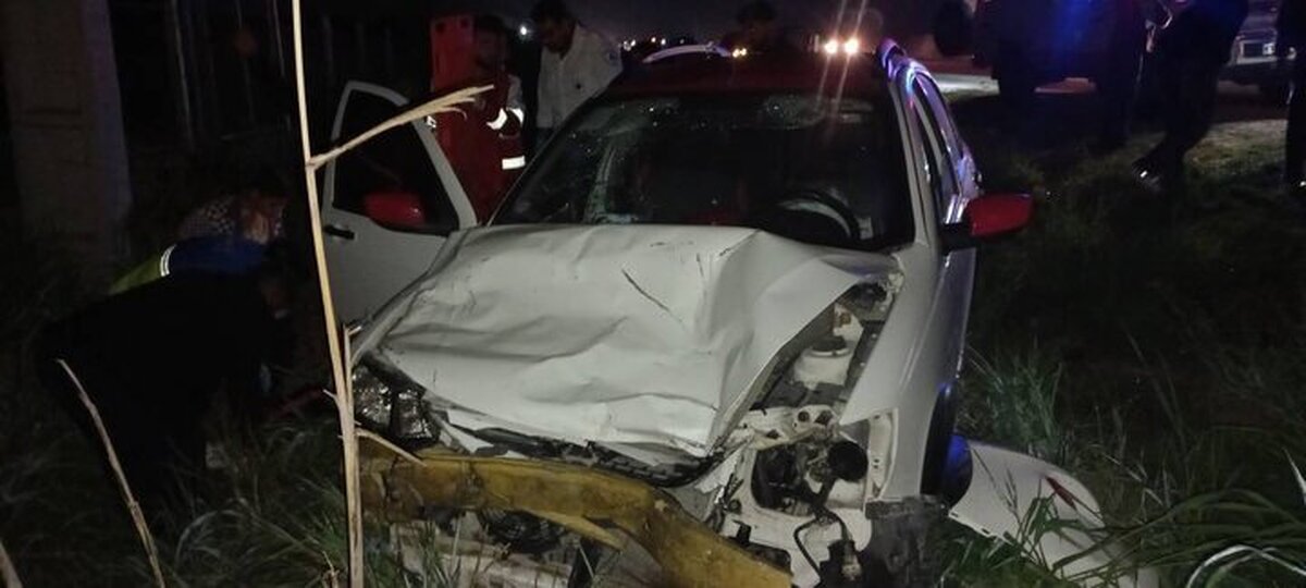 ۴ مصدوم در برخورد سه خودروی سواری در محور نیروگاه به نکا