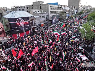 عزاداری مردم تهران در روز اربعین رهبر شهید انقلاب اسلامی (۱)