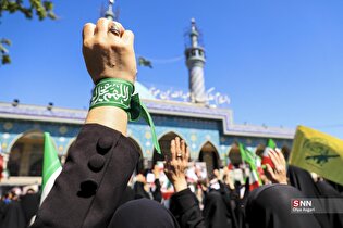 عزاداری مردم گرگان در روز اربعین رهبر شهید انقلاب اسلامی