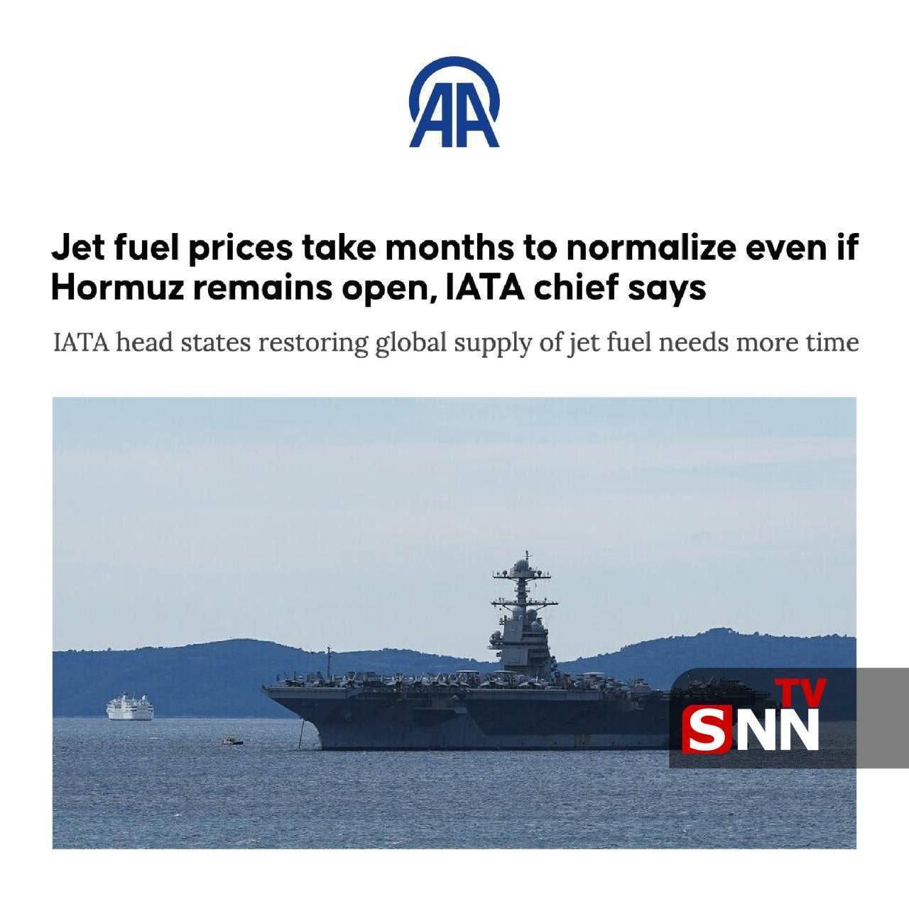 رئیس انجمن بین&zwnj;المللی ترابری هوایی: حتی اگر تنگه هرمز باز بماند، بازگشت به شرایط عادی ماه&zwnj;ها زمان می&zwnj;برد + عکس