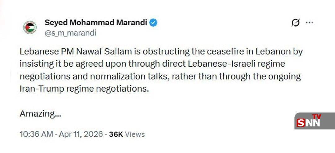 مرندی: نخست&zwnj;وزیر لبنان مانع آتش&zwnj;بس است