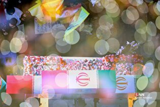 مراسم وداع و تشییع پیکر سردار شهید مجید خادمی در میدان انقلاب تهران