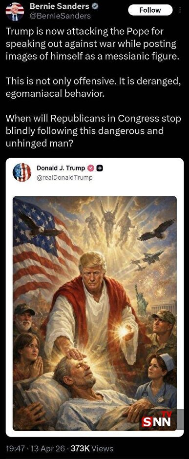 واکنش سناتور آمریکایی به توهین اخیر ترامپ علیه عیسی&zwnj;مسیح