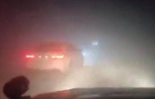 کولاک شدید برف در گردنه الماس محور اسالم به خلخال