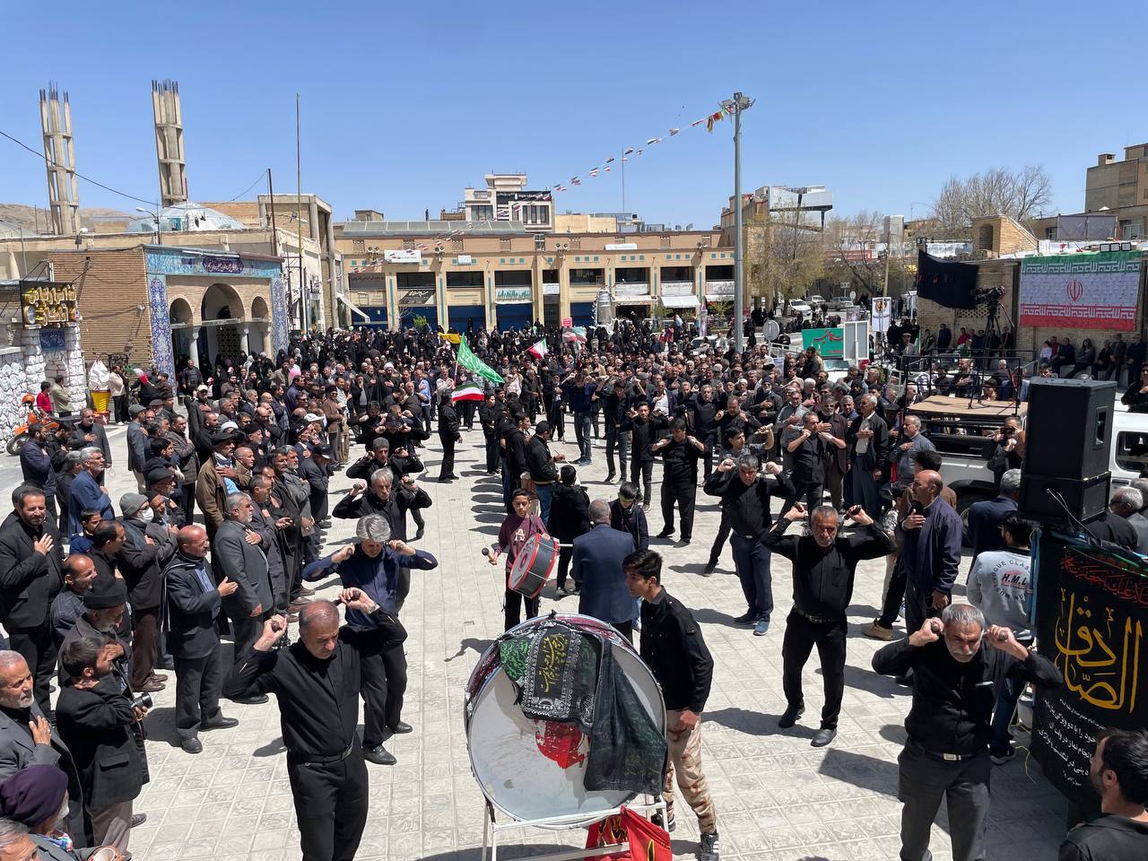 عزاداری هیئت&zwnj;های شهرکرد در سوگ امام صادق علیه السلام