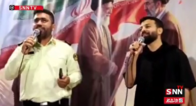 حماسه سرایی بختیاری نیروی حافظ امنیت در اجتماع مردم ایذه + فیلم