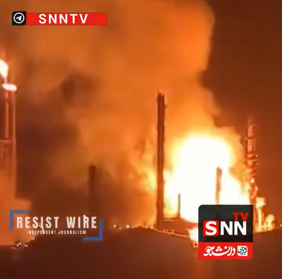 آتش&zwnj;سوزی گسترده در دومین پالایشگاه نفت استرالیا + فیلم