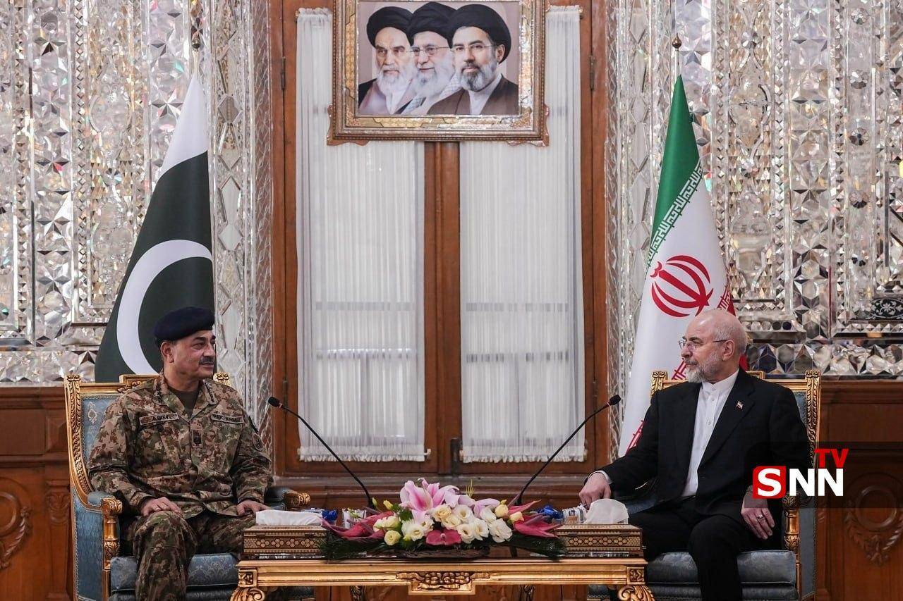 دیدار فرمانده ارتش پاکستان با محمدباقر قالیباف + عکس