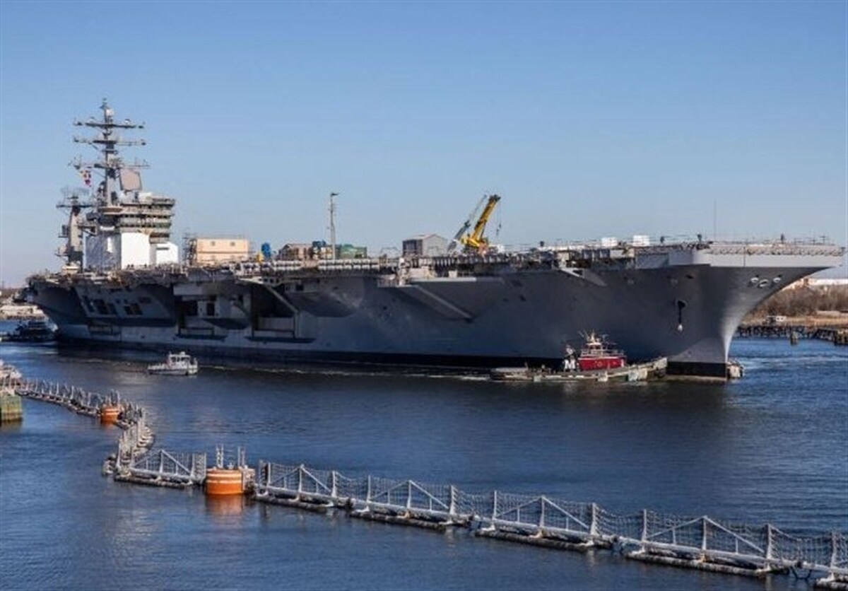 آتش&zwnj;سوزی در ناو هواپیمابر آمریکا