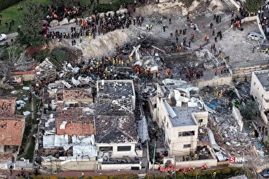 ببینید| ویرانی‌های گسترده در تل‌آویو بعد از اصابت موشک‌های بارشی ایران