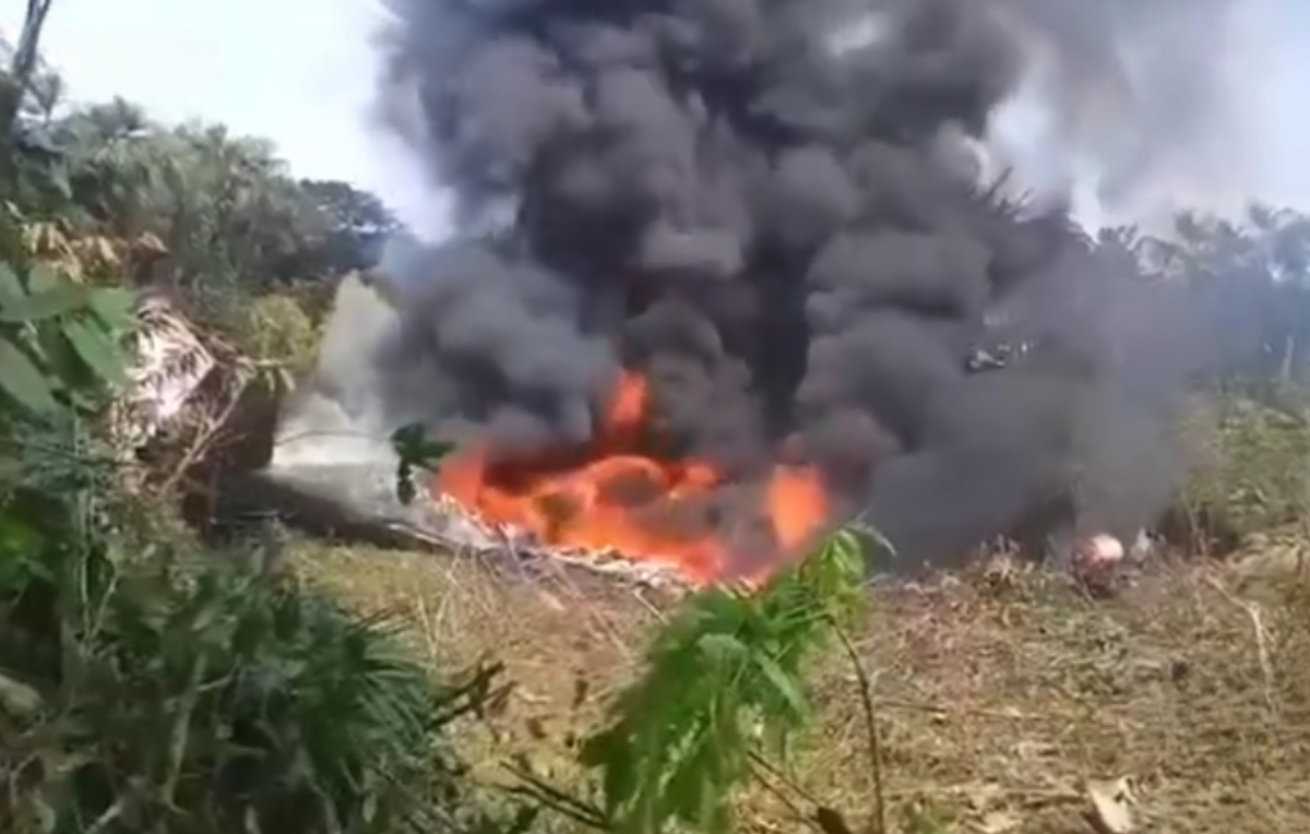 سقوط یک هواپیما در کلمبیا با ۱۱۰ نفر سرنشین