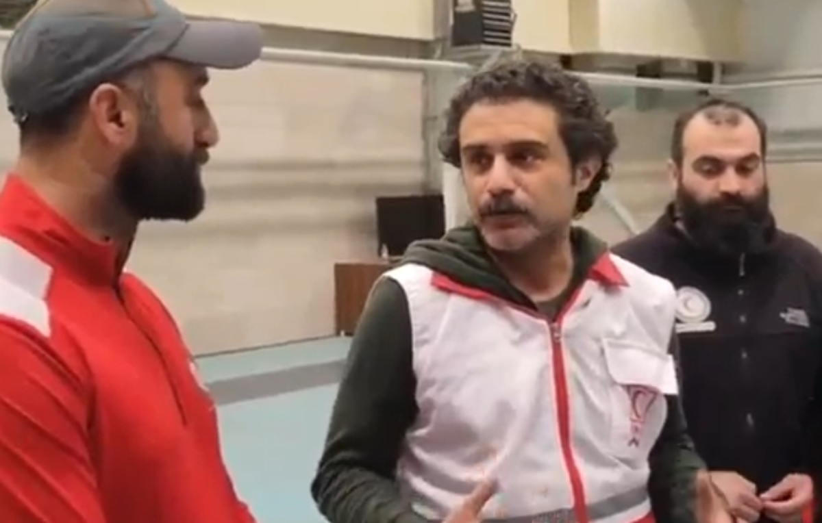 دعوت وحید رهبانی بازیگر سینما و تلویزیون در جمع امدادگران هلال احمر