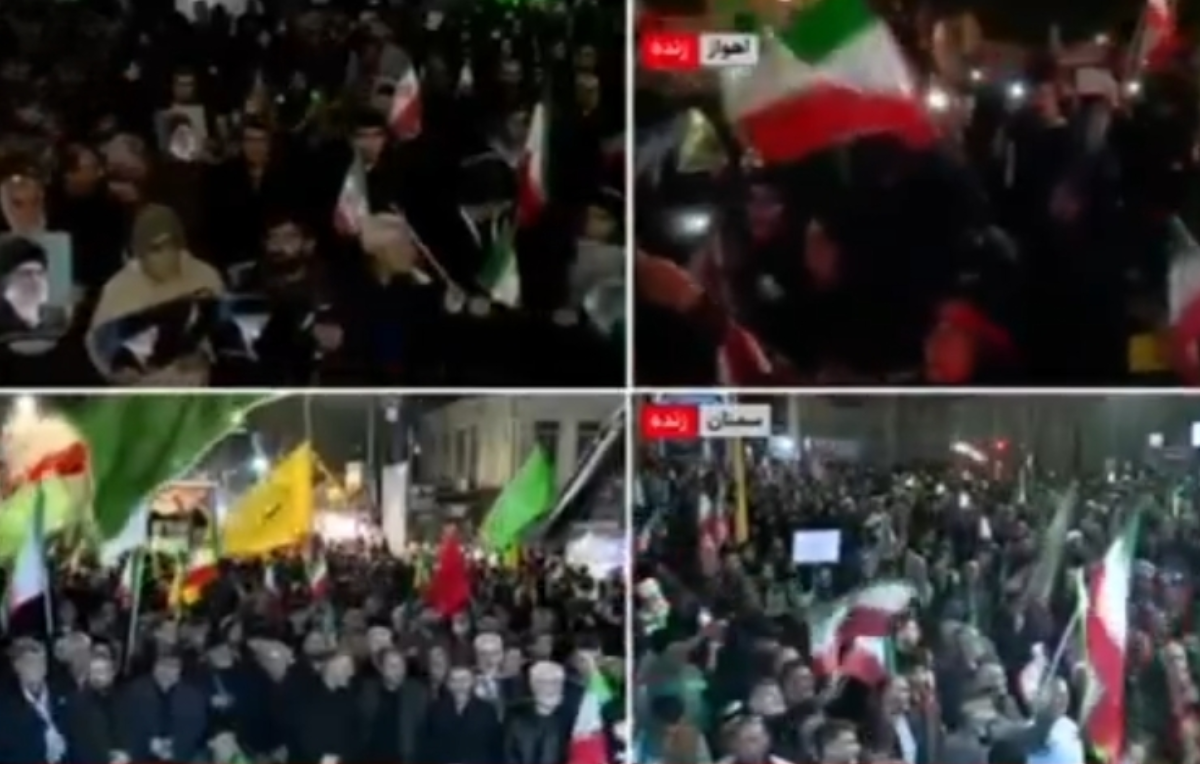 مردم شهر&zwnj;های اهواز، ایلام و ارومیه در اجتماعات کشوری همچنان حمایت خود را از نیرو&zwnj;های مسلح اعلام کرده&zwnj;اند