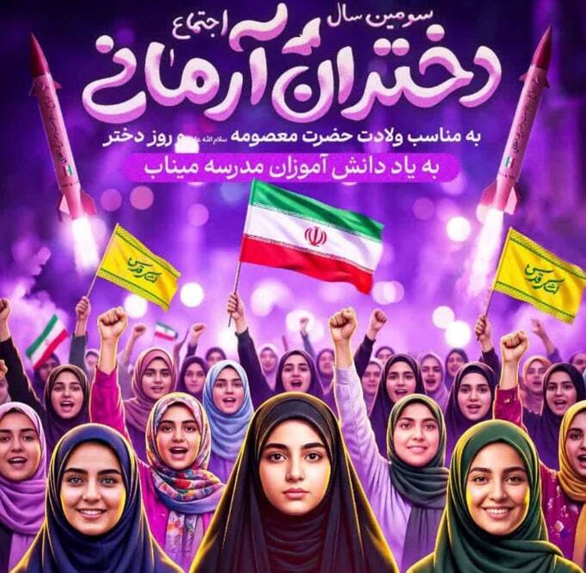 برگزاری اجتماع بزرگ &laquo;دختران آرمانی&raquo; در میدان آیینی امام حسین(ع) تهران