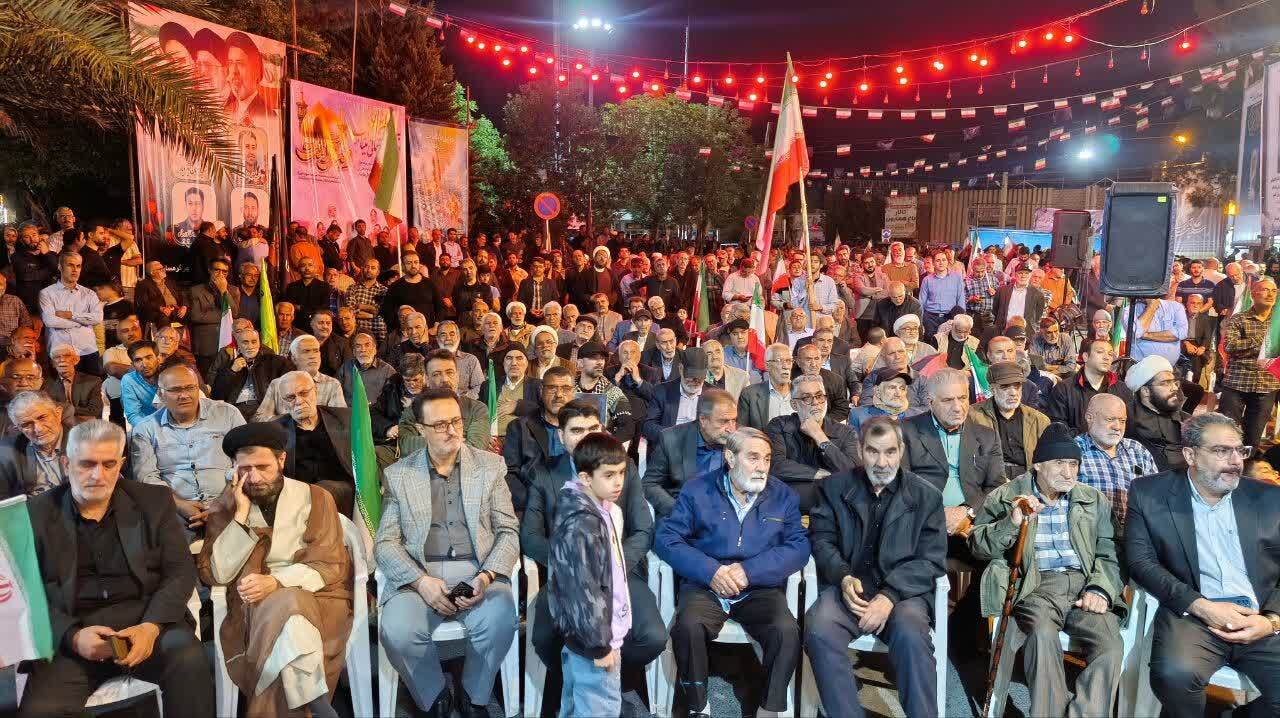 به یاد رهبر شهید در سرخه/۴۹ شب اقتدار در خیابان+ فیلم