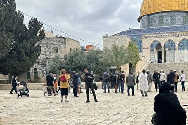 یورش ۱۱۰ شهرک نشین صهیونیست به مسجدالاقصی