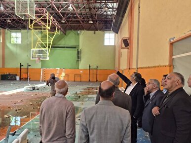 بازدید معاون وزیر علوم از بخش‌های آسیب‌دیده دانشگاه شهیدبهشتی+ تصاویر