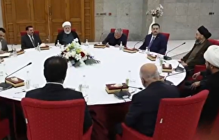 تصویری از نشست چارچوب هماهنگی شیعیان عراق برای نهایی کردن گزینه نامزدی نخست وزیری