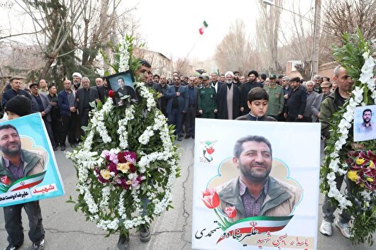 تشییع پیکر پاک شهید والامقام «علیرضا دوستمحمدی» به روایت تصاویر