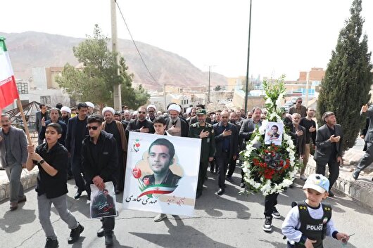 پیکر مطهر شهید والامقام «مهدی حامدی» در مهدیشهر تشییع شد+ تصاویر