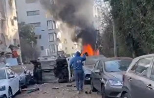 محل اصابت موشک ایرانی در تل‌آویو