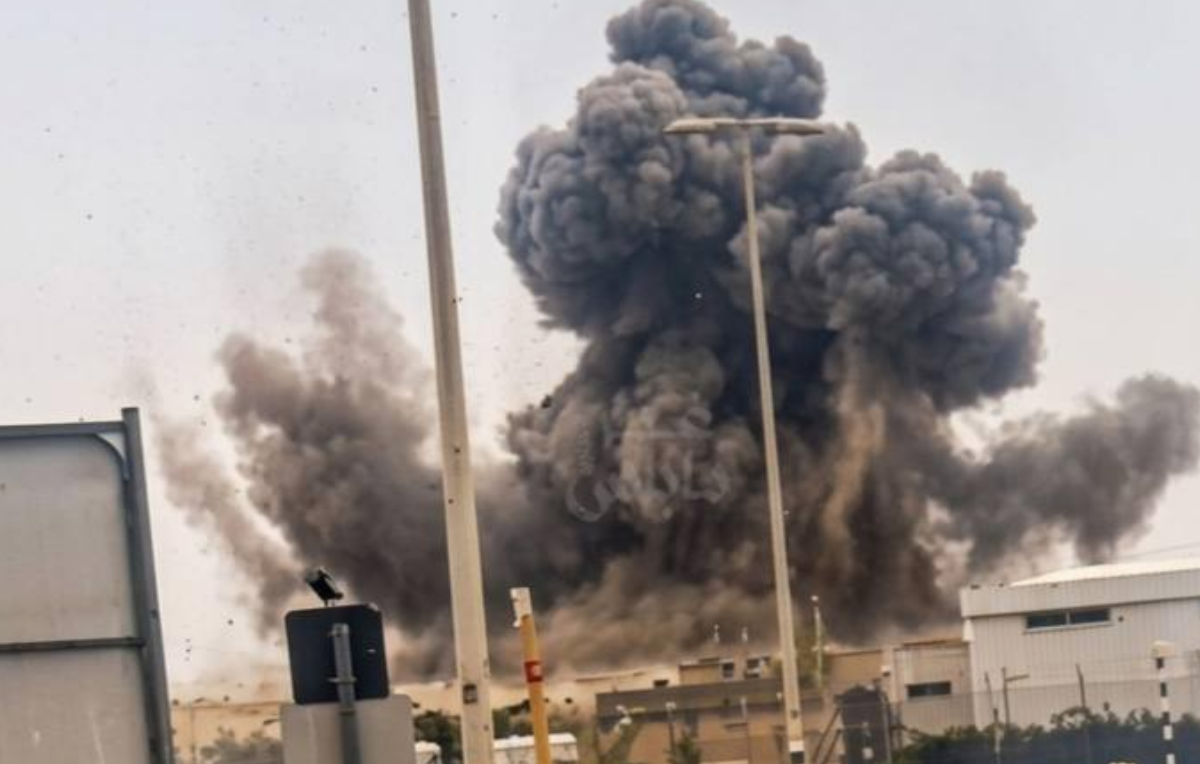 انفجار مهیب در دیمونا پس از اصابت موشک ایران