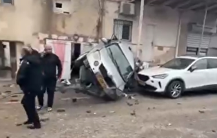 سانسور بازهم جواب نداد؛ قدرت موج انفجار موشک‌های بارشی ایرانی/ پرت شدن چندین خودرو براثر اصابت موج انفجار