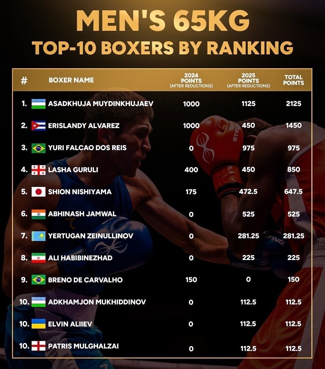 علی حبیبی&zwnj;نژاد تنها بوکسور ایرانی در رنکینگ جهانی
