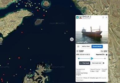 یک کشتی ایرانی دیگر در حال عبور از تنگه هرمز است