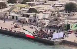 پرچم ایران در آسمان جزیره هرمز؛ مروارید جنوب و خلیج فارس به اهتزاز درآمد