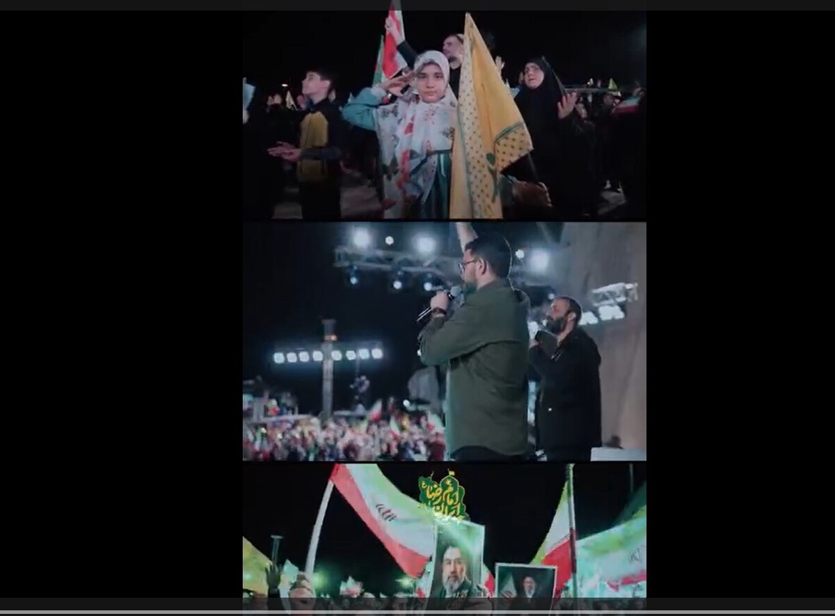 ندای لبیک سید مجتبی در میدان آزادی + فیلم