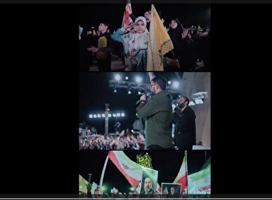 ندای لبیک سید مجتبی در میدان آزادی + فیلم