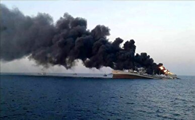تصاویر پاسخ مقتدرانه نگهبانان خلیج فارس به نقض آتش‌بس توسط نیروهای متجاوز امریکایی در تنگه هرمز + فیلم