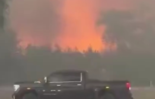 آتش‌سوزی مهیب در ایالت جورجیا آمریکا