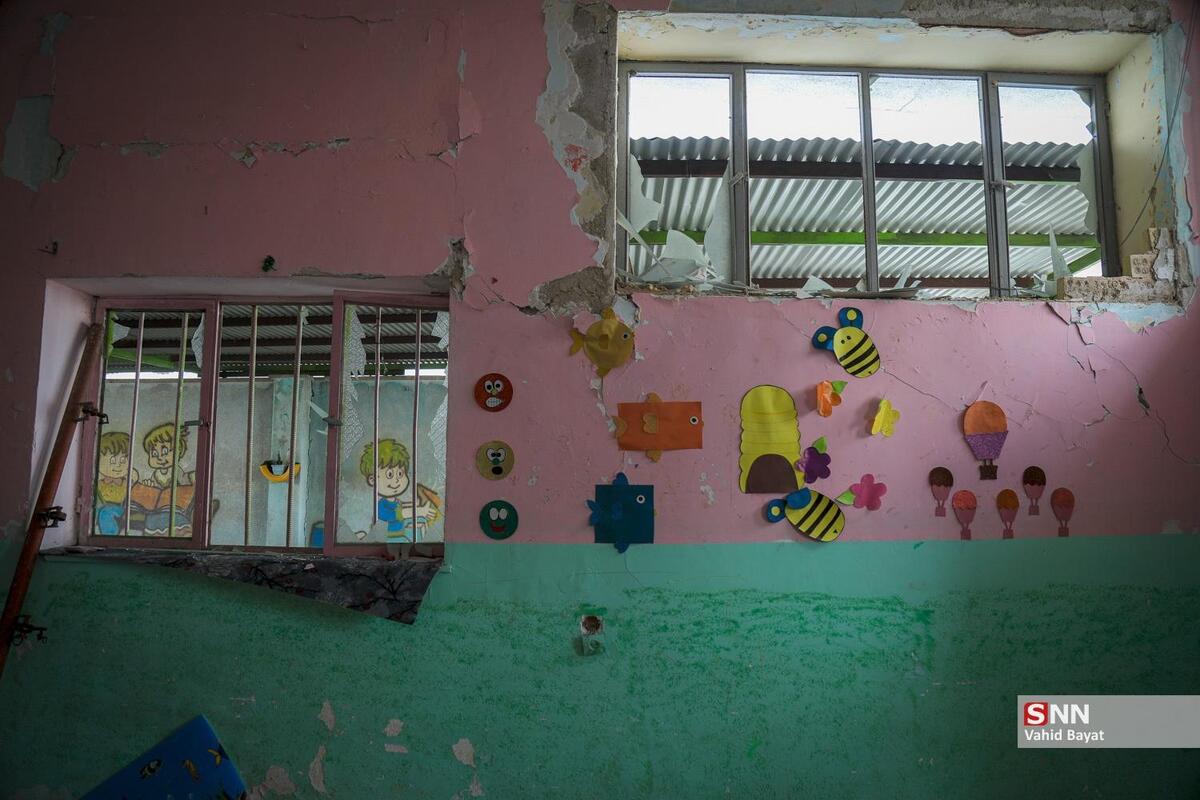 ببینید| تصاویری از آثار حمله آمریکایی صهیونی به مدرسه دخترانه در استان البرز