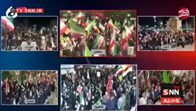 مردم در سراسر شهر‌های استان سمنان حضوری باشکوه را ثبت کردند + فیلم