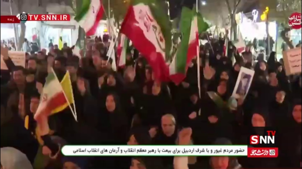 مردم اردبیل همچنان پای کار ایران ایستاده&zwnj;اند