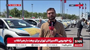 رژه خودرویی تاکسی‌های برقی از میدان آزادی تا میدان امام حسین (ع)