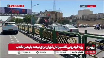 آغاز رژه تاکسی‌های برقی تهران از میدان آزادی به سمت میدان امام حسین(ع)