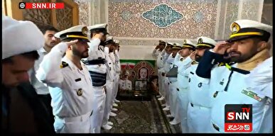 ایستاده بر عرشه غیرت؛ سلام نظامی دریادلان «دنا» به فرمانده مقتدر + فیلم