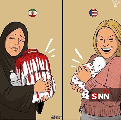 واکنش یک کاریکاتوریست به تولد فرزند سخنگوی کاخ سفید