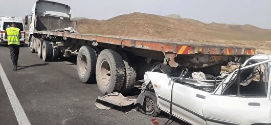 ۲ فوتی در تصادفات آزادراه کاشان - نطنز - اصفهان